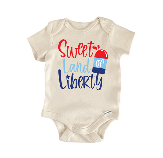 Sweet Land of Liberty Patriotic July 4th - Baby Boy Girl Clothes Funny Cute - Kids & Babies - Mother & Kids - Boys’