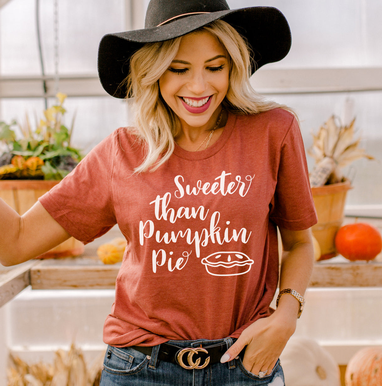 Sweeter Than Pumpkin Pie T-Shirt - Women’s Fashion - Women’s Clothing - Tops & Tees - T-Shirts