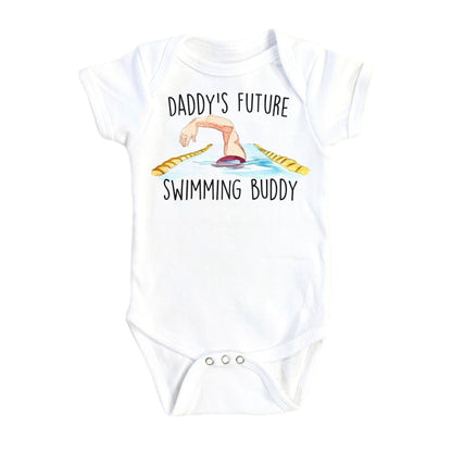 Swimming Daddy - Baby Boy Girl Clothes Infant Bodysuit Funny Cute Newborn - Kids & Babies - Mother & Kids - Boys’ Baby