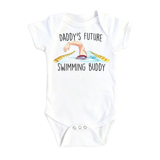 Swimming Daddy - Baby Boy Girl Clothes Infant Bodysuit Funny Cute Newborn - Kids & Babies - Mother & Kids - Boys’ Baby