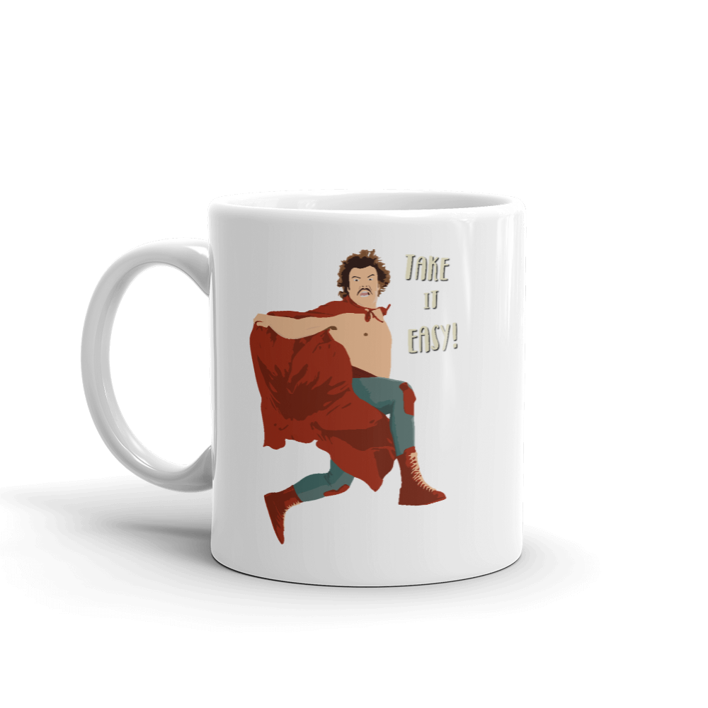 Take It Easy Nacho Libre El Luchador Mascarado Mug - 11oz (325mL) - Home & Garden - Kitchen Dining & Bar - Coffeeware