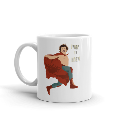 Take It Easy Nacho Libre El Luchador Mascarado Mug - 11oz (325mL) - Home & Garden - Kitchen Dining & Bar - Coffeeware