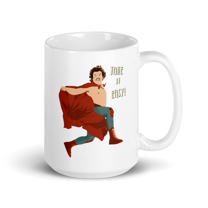 Take It Easy Nacho Libre El Luchador Mascarado Mug - Home & Garden - Kitchen Dining & Bar - Coffeeware