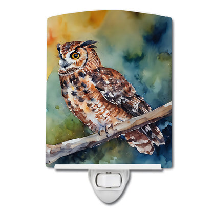 Tawny Owl Ceramic Night Light - One Color / One Size - Home & Garden - Home Improvement - Lights & Lighting - Night