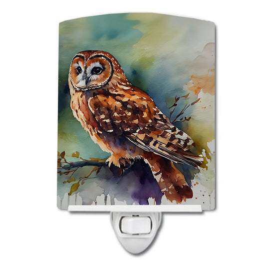 Tawny Owl Ceramic Night Light - One Color / One Size - Home & Garden - Home Improvement - Lights & Lighting - Night