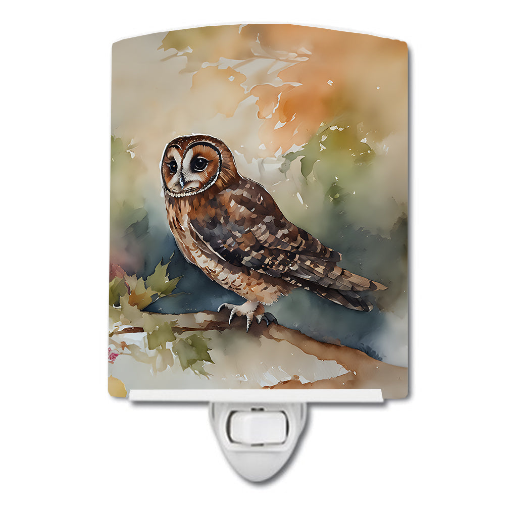 Tawny Owl Ceramic Night Light - One Color / One Size - Home & Garden - Home Improvement - Lights & Lighting - Night