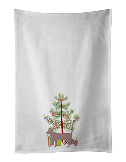 Thai Lilac Cat Christmas Kitchen Towel Set of 2 - One Color / One Size - Home & Garden - Home Textile - Towels