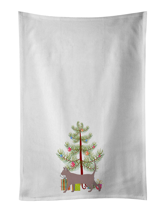 Thai Lilac Cat Christmas Kitchen Towel Set of 2 - One Color / One Size - Home & Garden - Home Textile - Towels