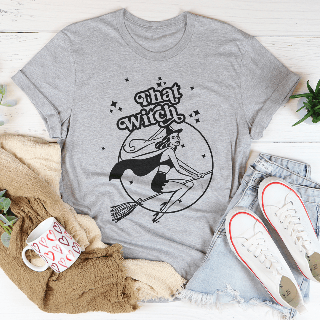 That Witch Tee - S / Athletic Heather - Women’s Fashion - Women’s Clothing - Tops & Tees - T-Shirts