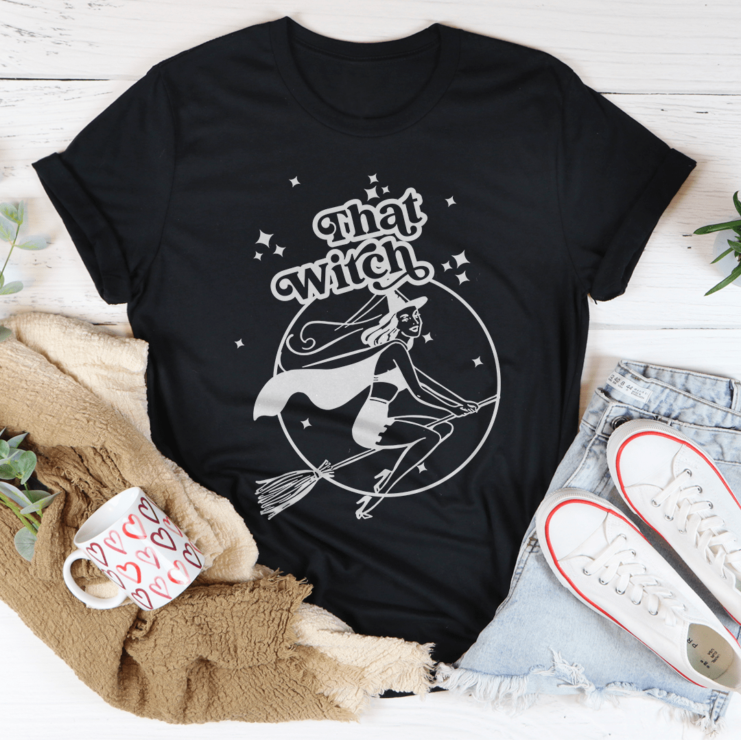 That Witch Tee - S / Black Heather - Women’s Fashion - Women’s Clothing - Tops & Tees - T-Shirts
