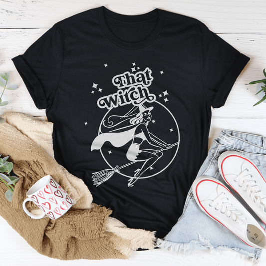 That Witch Tee - S / Black Heather - Women’s Fashion - Women’s Clothing - Tops & Tees - T-Shirts