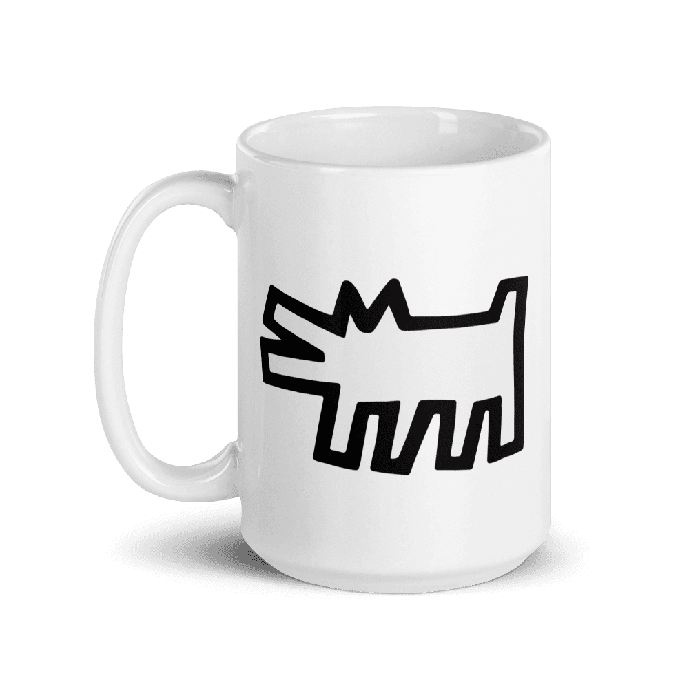 The Barking Dog Icon 1990 Street Art Mug - 15oz (444mL) - Home & Garden - Kitchen Dining & Bar - Coffeeware