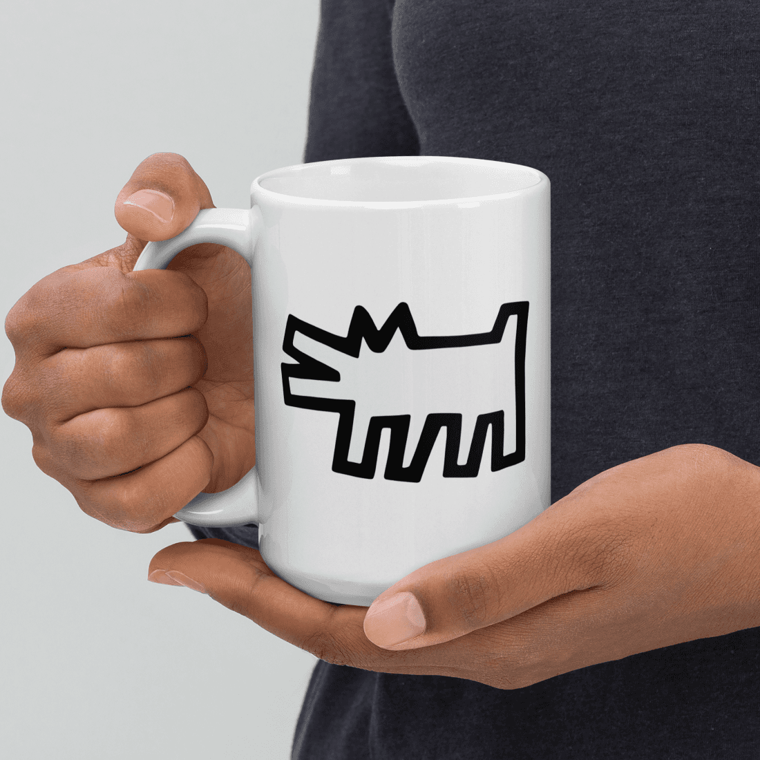 The Barking Dog Icon 1990 Street Art Mug - Home & Garden - Kitchen Dining & Bar - Coffeeware
