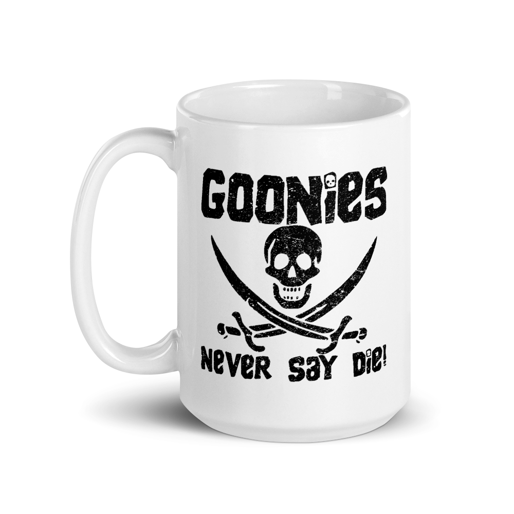 The Goonies Never Say Die Distressed Mug - 15oz (444mL) - Home & Garden - Kitchen Dining & Bar - Coffeeware