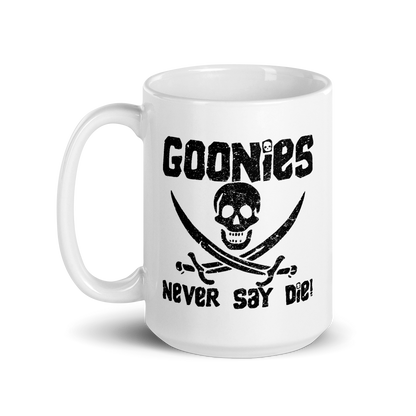 The Goonies Never Say Die Distressed Mug - 15oz (444mL) - Home & Garden - Kitchen Dining & Bar - Coffeeware