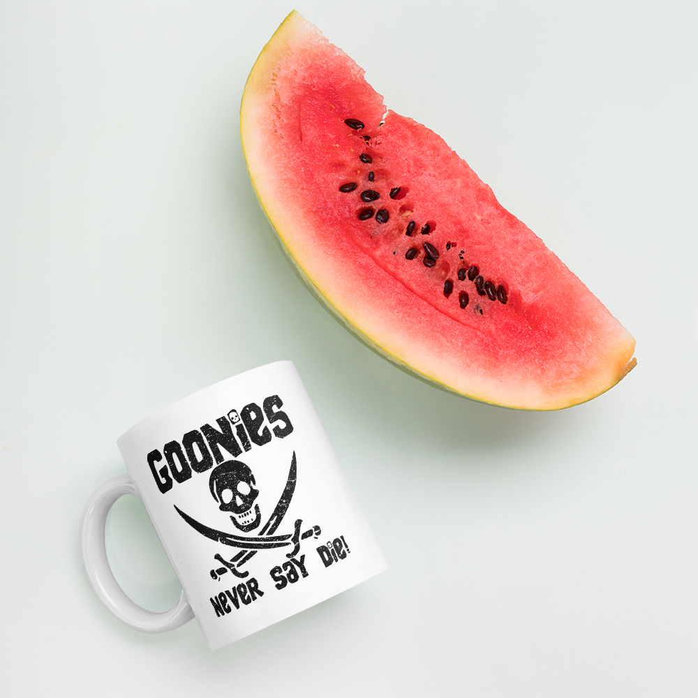 The Goonies Never Say Die Distressed Mug - Home & Garden - Kitchen Dining & Bar - Coffeeware