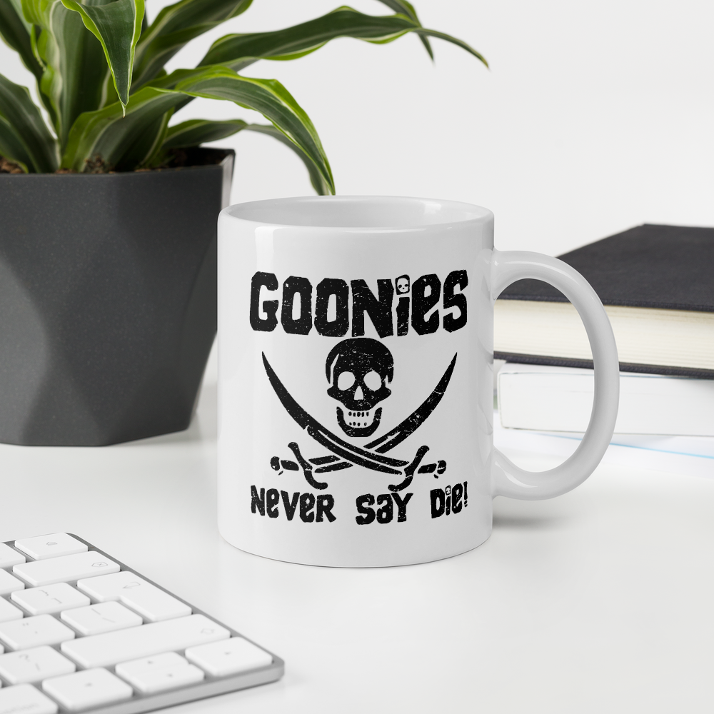 The Goonies Never Say Die Distressed Mug - Home & Garden - Kitchen Dining & Bar - Coffeeware