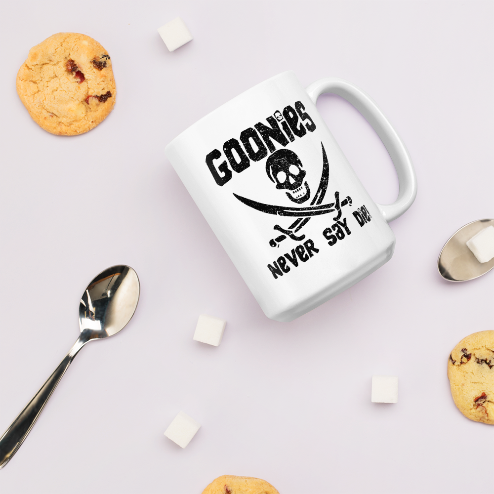 The Goonies Never Say Die Distressed Mug - Home & Garden - Kitchen Dining & Bar - Coffeeware