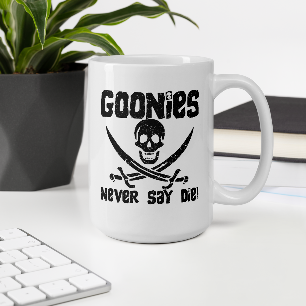 The Goonies Never Say Die Distressed Mug - Home & Garden - Kitchen Dining & Bar - Coffeeware