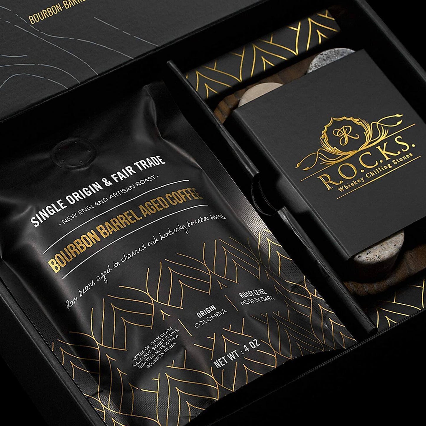 The Gourmet Set - ROCKS X Bourbon Barrel Aged Coffee - One Color / One Size - Home & Garden - Kitchen Dining & Bar