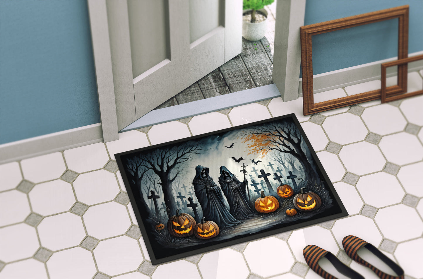 The Grim Reaper Spooky Halloween Doormat - One Color / One Size - Home & Garden - Home Textile - Carpets & Rugs