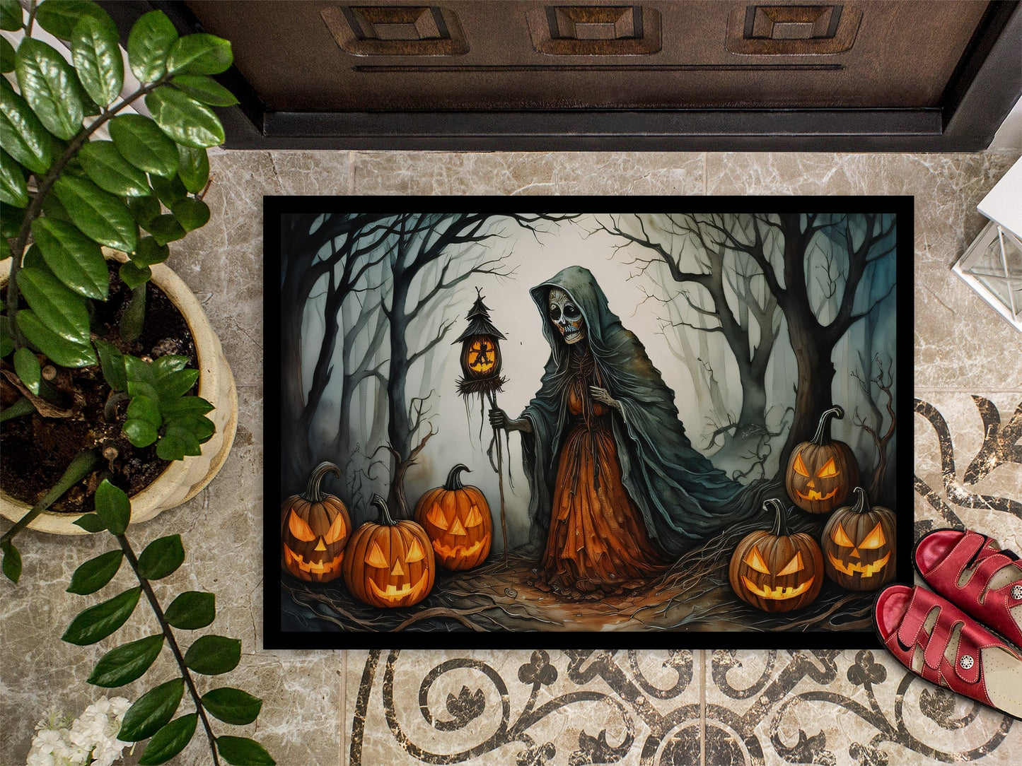 The Weeping Woman Spooky Halloween Doormat - One Color / One Size - Home & Garden - Home Textile - Carpets & Rugs
