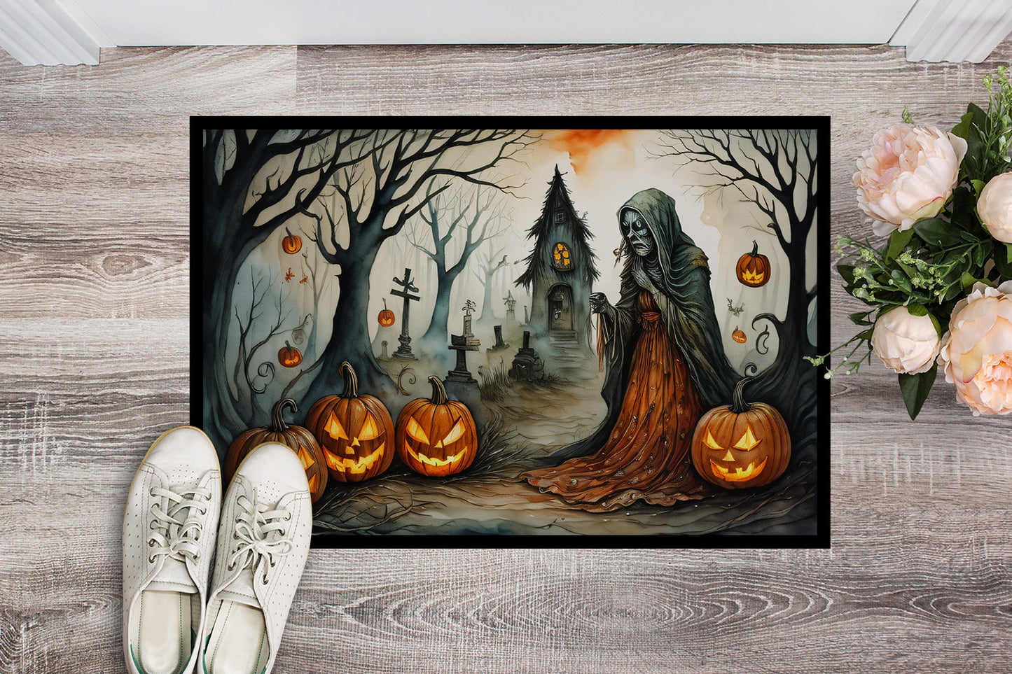The Weeping Woman Spooky Halloween Doormat - One Color / One Size - Home & Garden - Home Textile - Carpets & Rugs