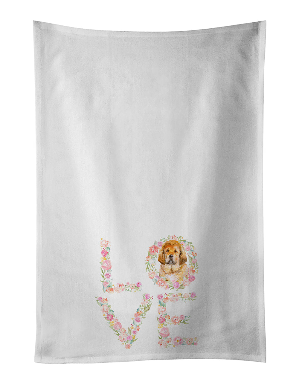 Tibetan Mastiff Love Kitchen Towel Set of 2 - One Color / One Size - Home & Garden - Home Textile - Towels