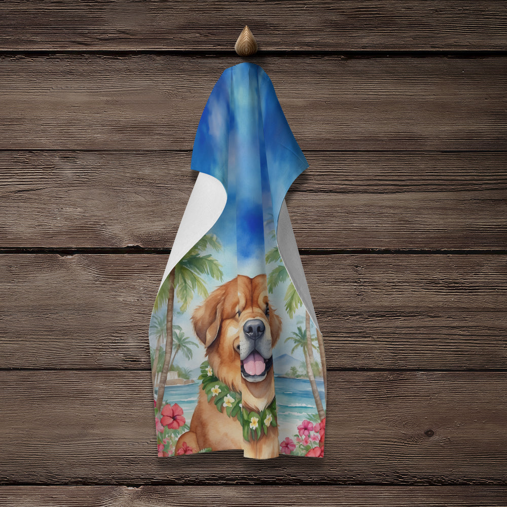 Tibetan Mastiff Luau Kitchen Towel - One Color / One Size - Home & Garden - Home Textile - Towels