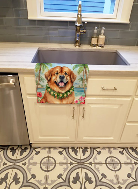 Tibetan Mastiff Luau Kitchen Towel - One Color / One Size - Home & Garden - Home Textile - Towels