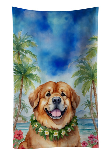 Tibetan Mastiff Luau Kitchen Towel - One Color / One Size - Home & Garden - Home Textile - Towels