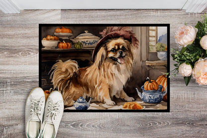 Tibetan Spaniel Fall Kitchen Pumpkins Doormat - One Color / One Size - Home & Garden - Home Textile - Carpets & Rugs