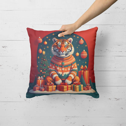 Tiger Christmas Throw Pillow - One Color / One Size - Home & Garden - Home Textile - Pillows