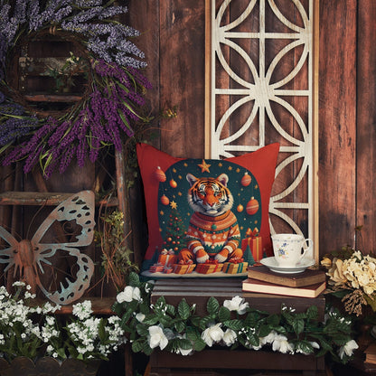 Tiger Christmas Throw Pillow - One Color / One Size - Home & Garden - Home Textile - Pillows