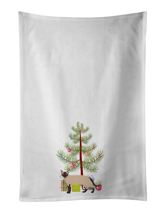 Tonkinese Cat Christmas Kitchen Towel Set of 2 - One Color / One Size - Home & Garden - Home Textile - Towels