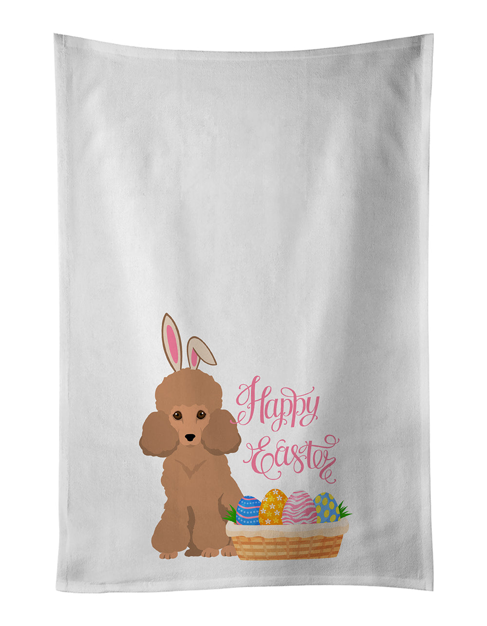 Toy Apricot Poodle Easter Kitchen Towel Set of 2 - One Color / One Size - Home & Garden - Home Textile - Towels
