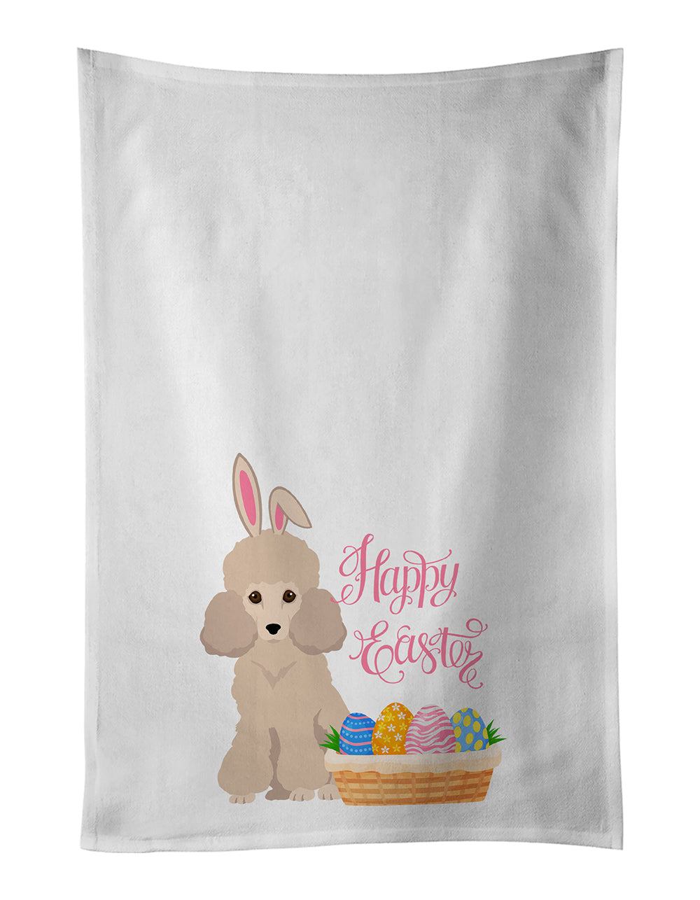 Toy Cream Poodle Easter Kitchen Towel Set of 2 - One Color / One Size - Home & Garden - Home Textile - Towels