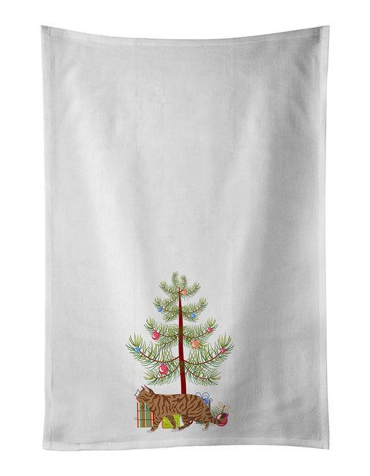 Toyger Cat Christmas Kitchen Towel Set of 2 - One Color / One Size - Home & Garden - Home Textile - Towels