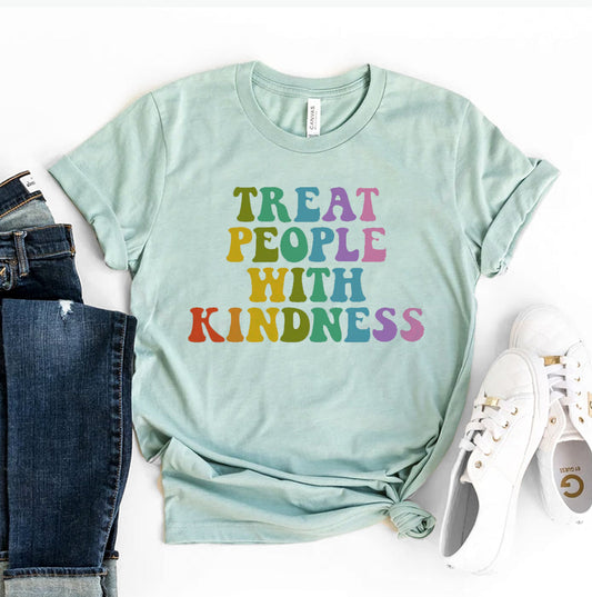 Treat People With Kindness T-Shirt - Women’s Fashion - Women’s Clothing - Tops & Tees - T-Shirts