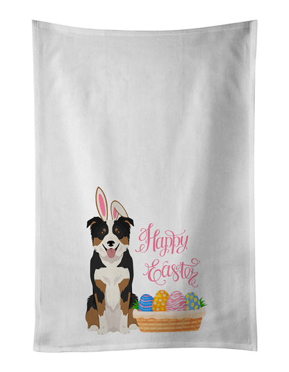 Tricolor Border Collie Easter Kitchen Towel Set of 2 - One Color / One Size - Home & Garden - Home Textile - Towels
