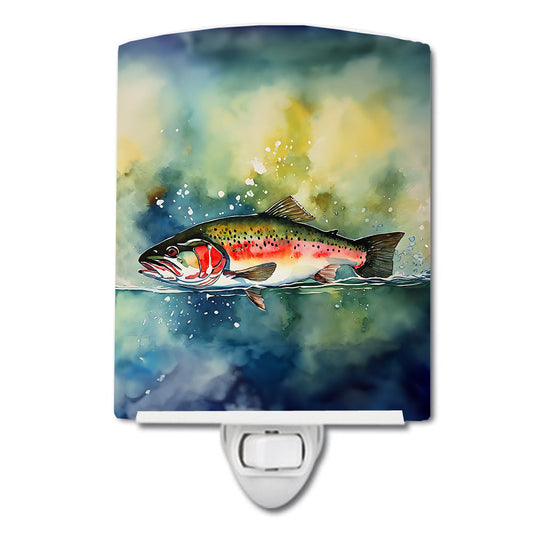 Trout Ceramic Night Light - One Color / One Size - Home & Garden - Home Improvement - Lights & Lighting - Night Lights