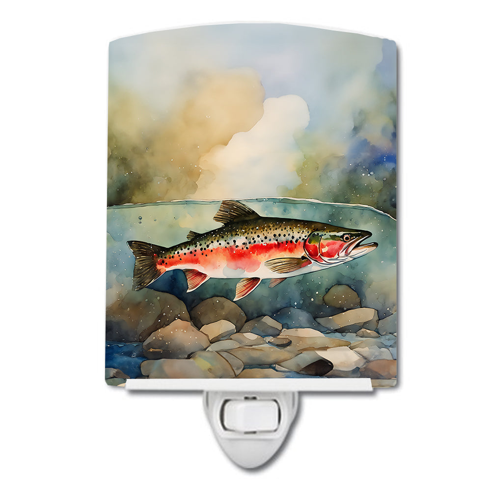 Trout Ceramic Night Light - One Color / One Size - Home & Garden - Home Improvement - Lights & Lighting - Night Lights