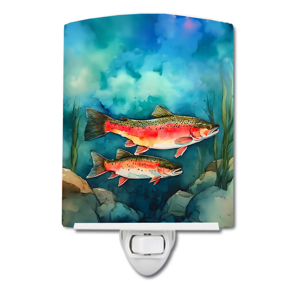 Trout Ceramic Night Light - One Color / One Size - Home & Garden - Home Improvement - Lights & Lighting - Night Lights