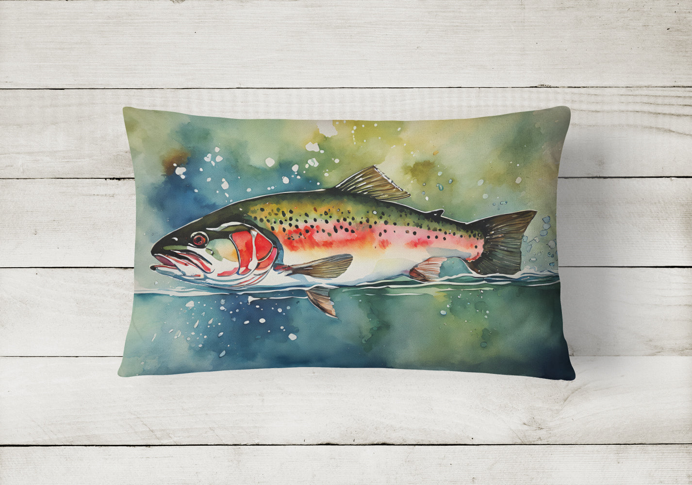 Trout Throw Pillow - One Color / One Size - Home & Garden - Home Textile - Pillows