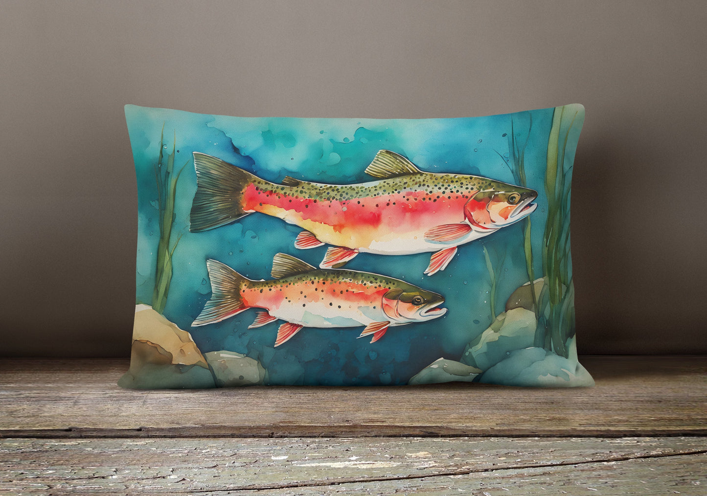 Trout Throw Pillow - One Color / One Size - Home & Garden - Home Textile - Pillows