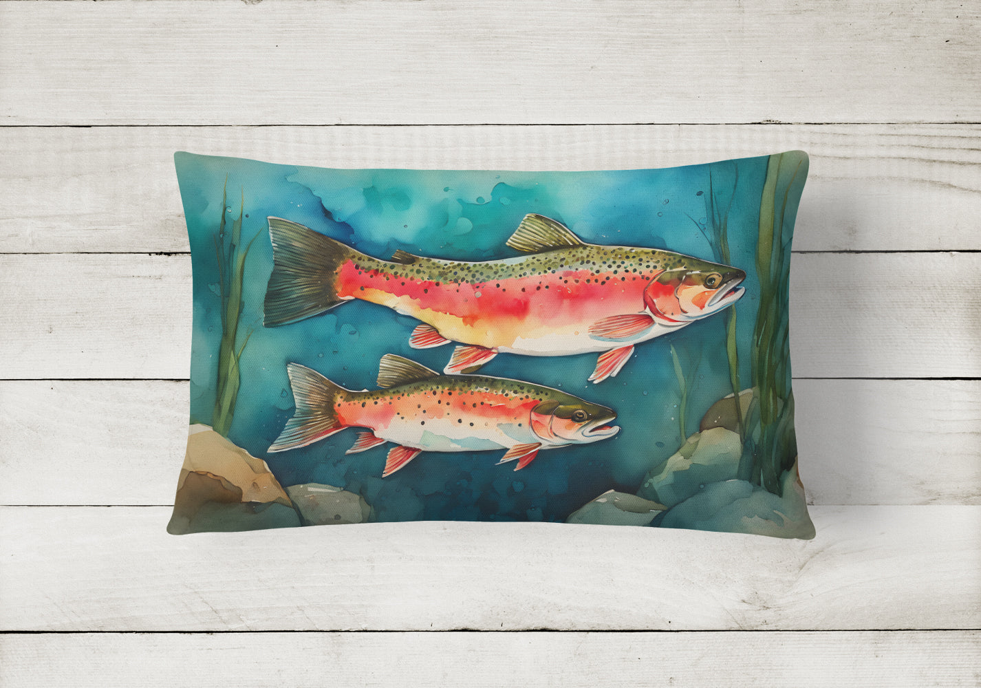 Trout Throw Pillow - One Color / One Size - Home & Garden - Home Textile - Pillows