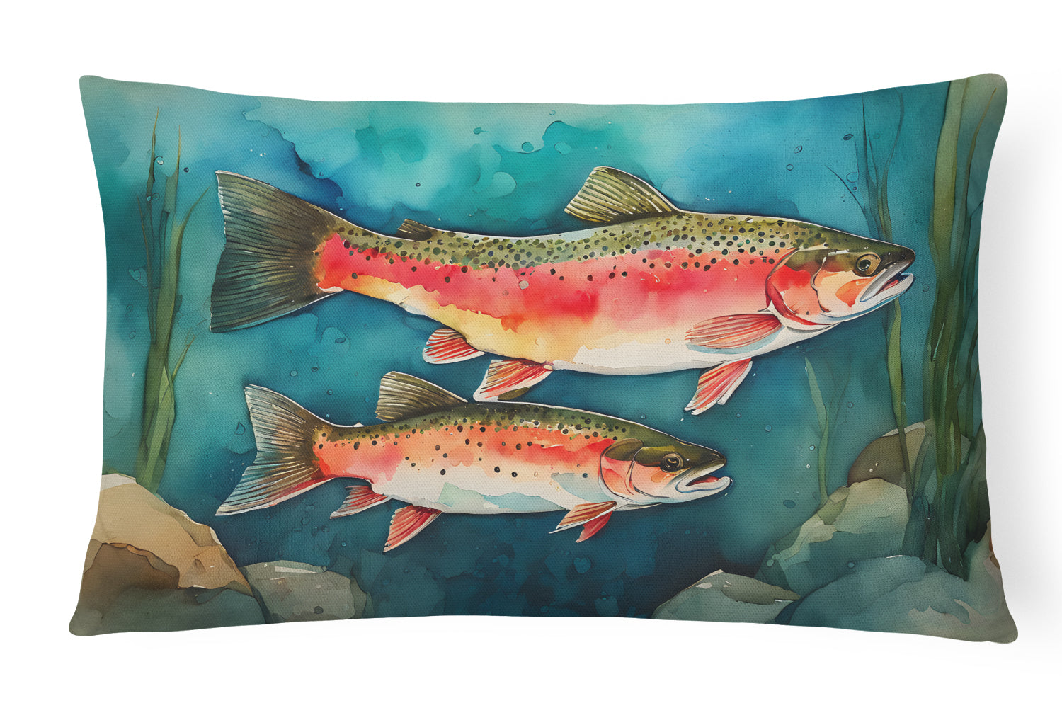 Trout Throw Pillow - One Color / One Size - Home & Garden - Home Textile - Pillows