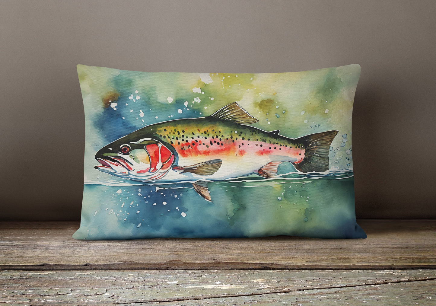 Trout Throw Pillow - One Color / One Size - Home & Garden - Home Textile - Pillows