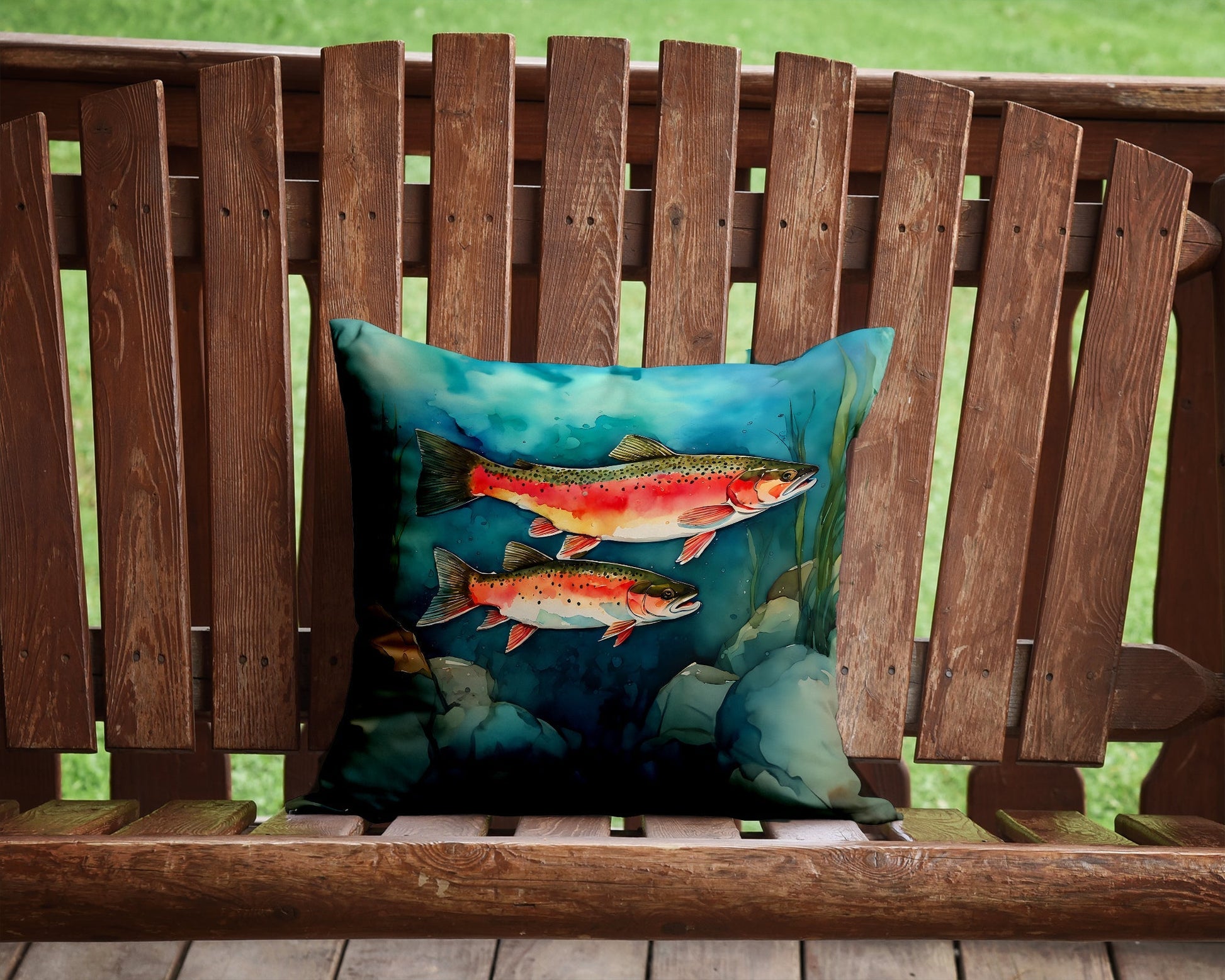 Trout Throw Pillow - One Color / One Size - Home & Garden - Home Textile - Pillows