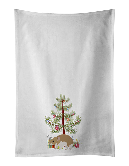 Turkish Hamster Merry Christmas Kitchen Towel Set of 2 - One Color / One Size - Home & Garden - Home Textile - Towels